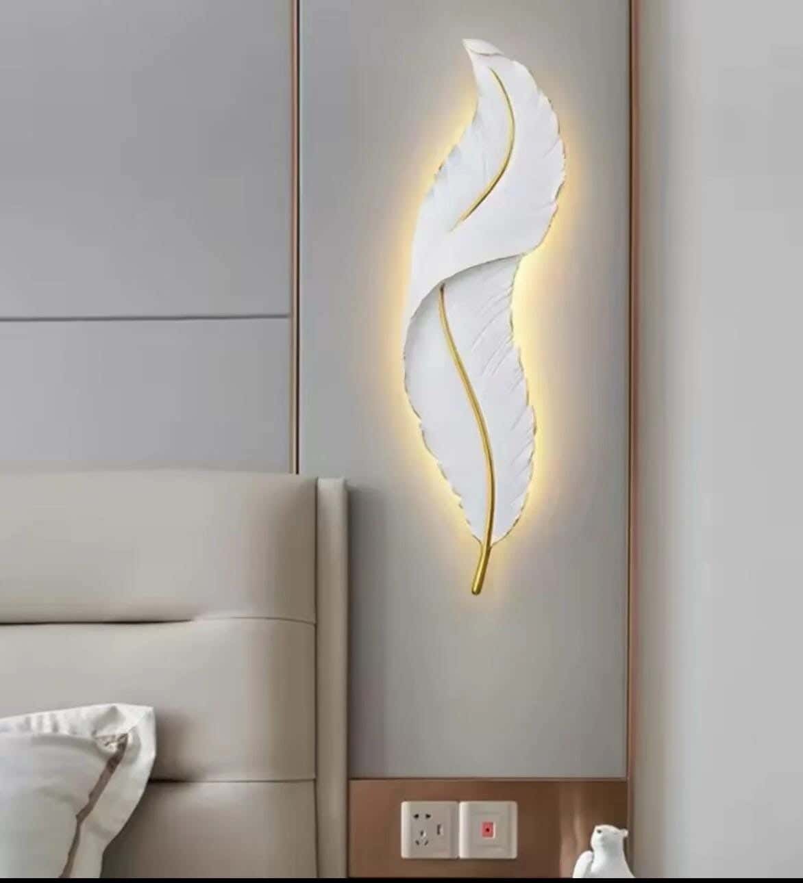 LED LED Wall Sconce, Steel Electrostatic Paint, Joky, 60 Cm - White Gold
