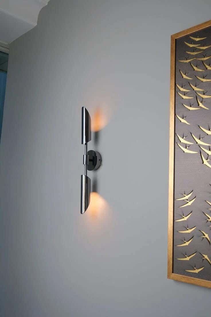 Jocky LED Steel Electrostatic Paint Wall Light, 60X10 Cm - Silver