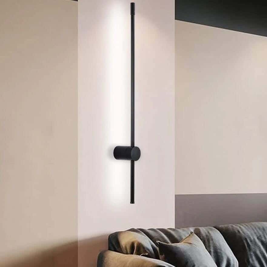 LED LED Wall Sconce, Steel Electrostatic Paint, Joky, 60 Cm - Black