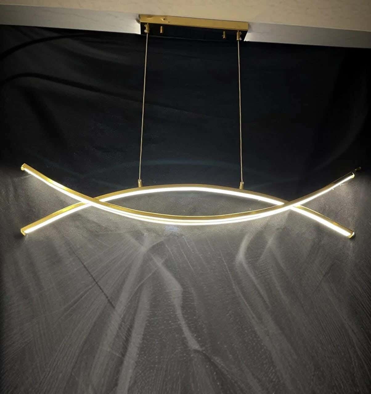 Joky LED Chandelier, 80X10 Cm - Gold