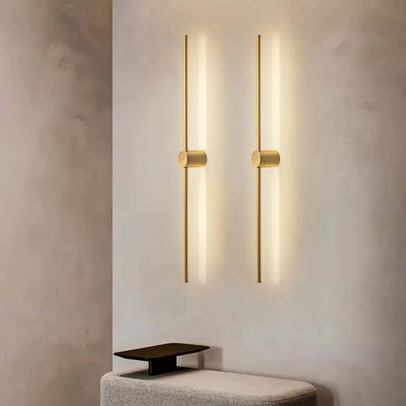 LED LED Wall Sconce With Electrostatic Paint, 100 Cm - Gold