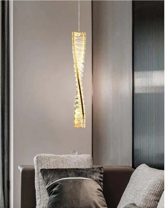 Joky Stainless Steel Crystal Chandelier, 50 Cm - Gold