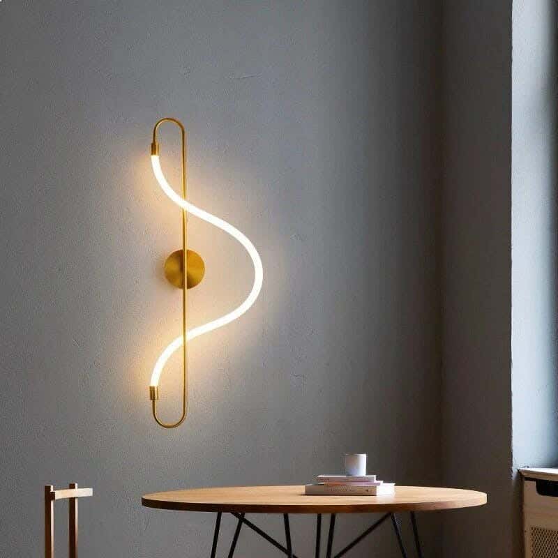 LED LED Wall Sconce With Electrostatic Paint, 100 Cm - Gold