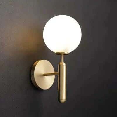 Joky Electrostatic Paint Steel Wall Lamp, 32 X 15 Cm - Gold