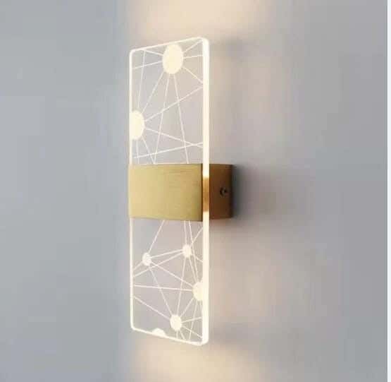 LED LED Wall Sconce, Electrostatic Paint, Joky, 27 X 10 Cm - Gold