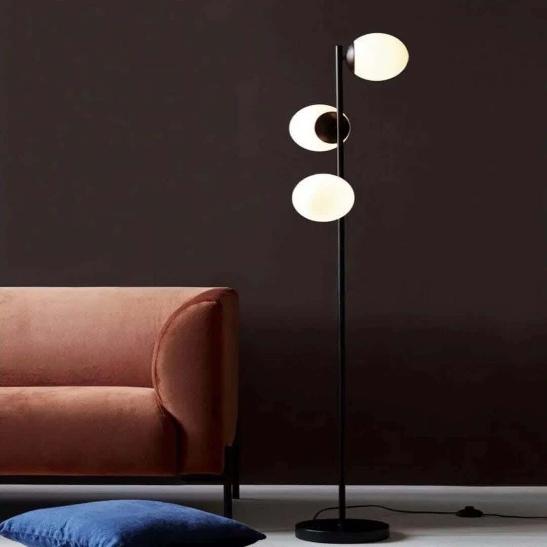 Joky Electrostatic Powder-Coated Steel Lampshade, 150 Cm - Black