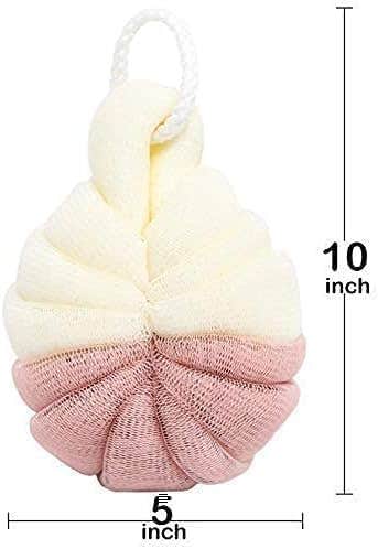 Soft Bath Sponge For Sensitive Skin, For Adults And Children, 4 Pieces, Cm - Multicolor