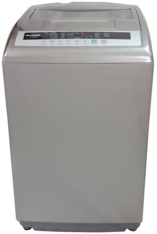 Fresh Ftm-0512 Top Loading Automatic Washing Machine, 12 Kg - Grey