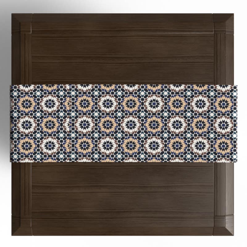 Velvet Runner TableCloth, 35×140 cm - Multicolor