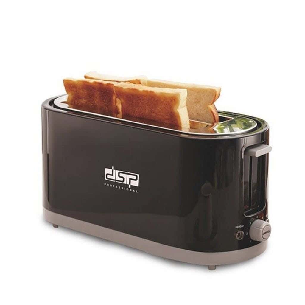 Dsp Kc2046 Large 4-Slice Toaster 1400 Watt - Black