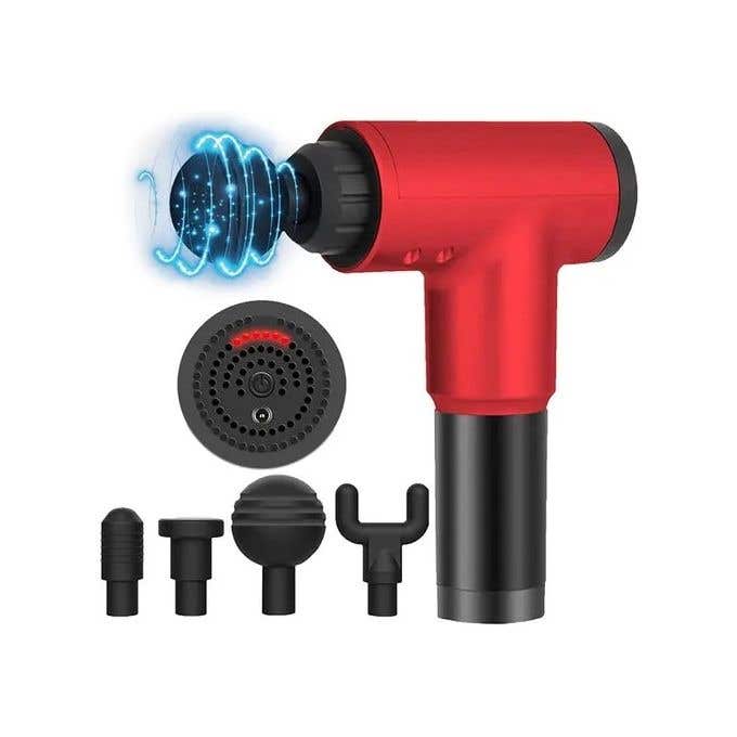 Massage Gun Kh-320, 6 Levels - Red