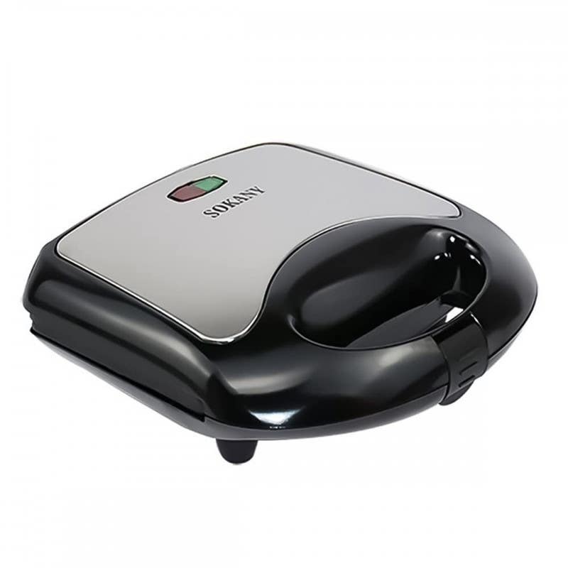 Sokany Kj-105 Sandwich Maker, 750 Watt - Black Grey
