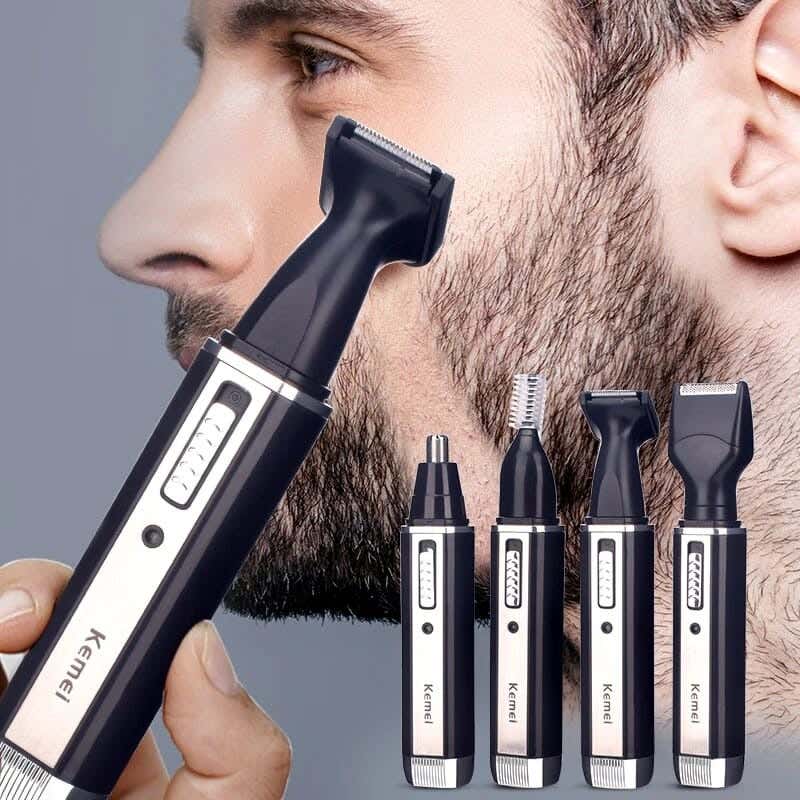 Kemei Professional 4-in-1 Shaver, KM-6630 - Black