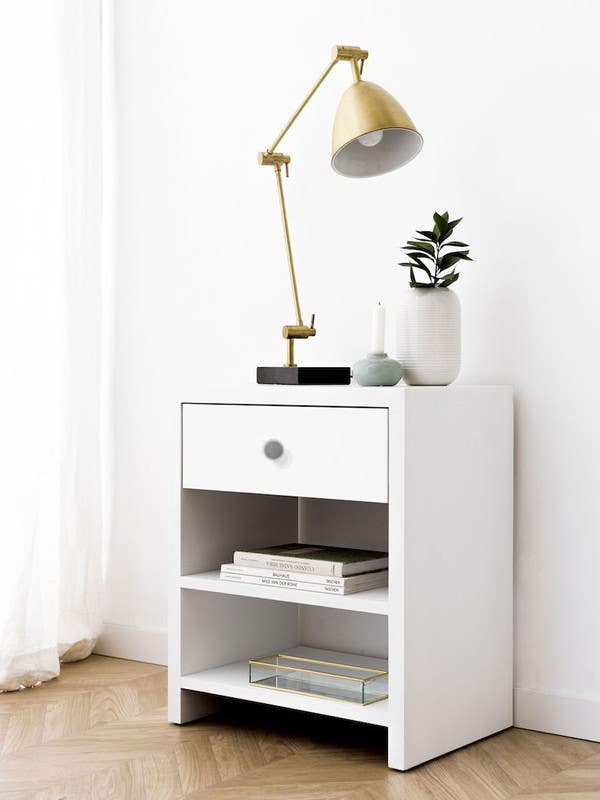 MDF Wood Commode, 55×40×30 Cm - white