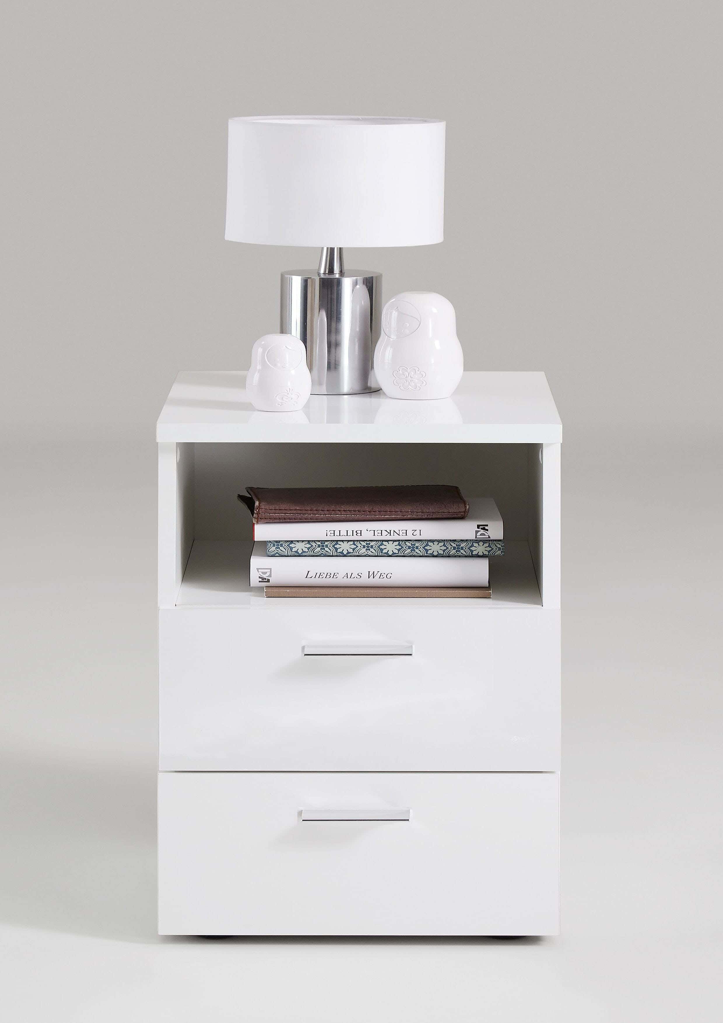 MDF Wood Commode, 50×37×32 Cm - white
