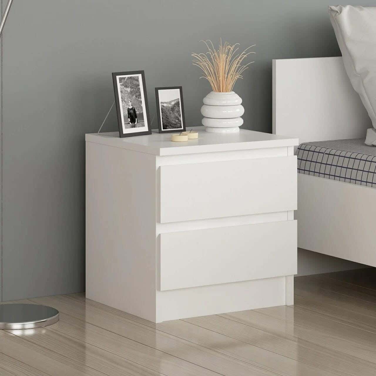 MDF Wood Commode, 45×40×30 Cm - white