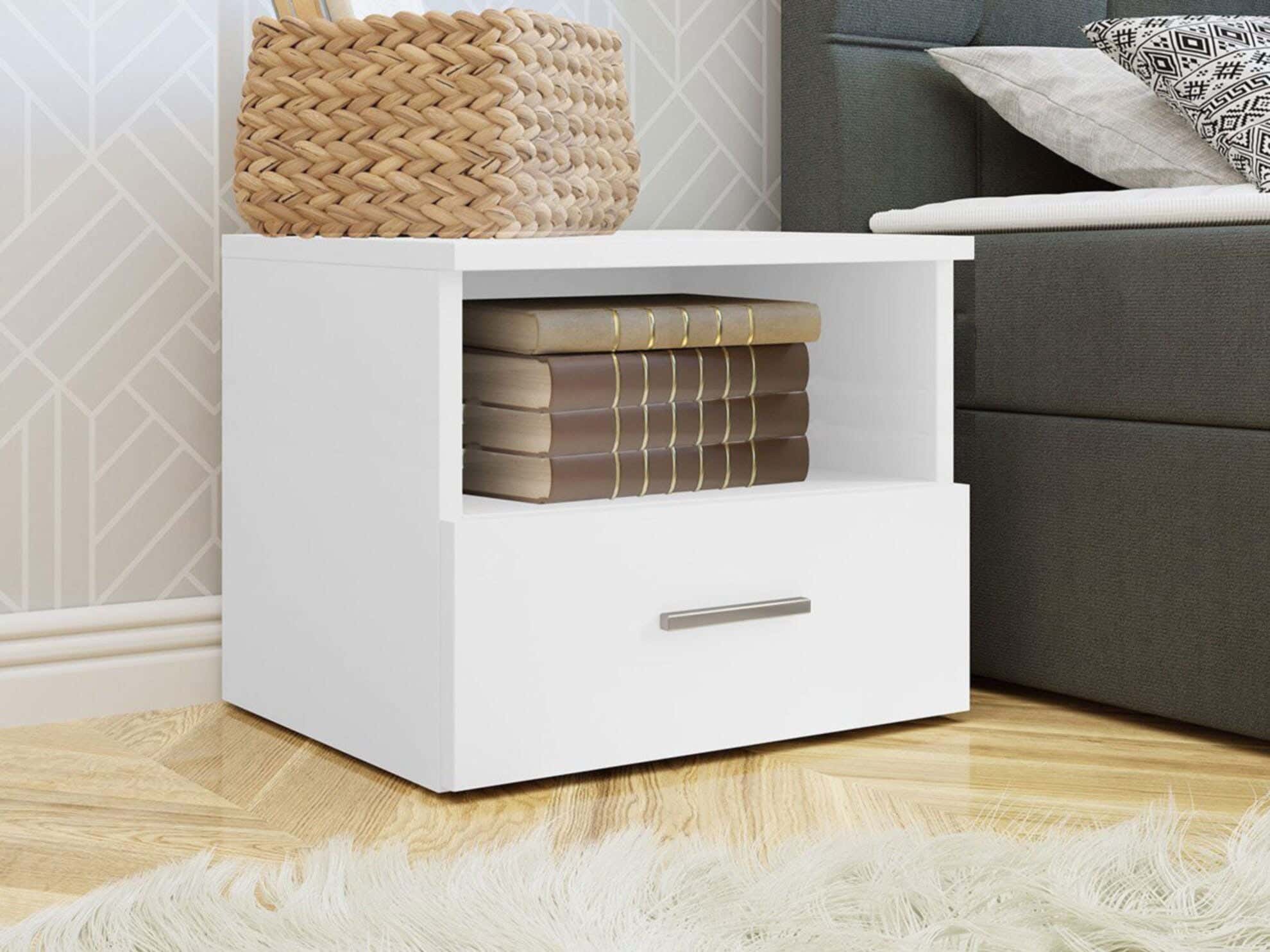 MDF Wood Modern Commode, 40x44x32 cm - White