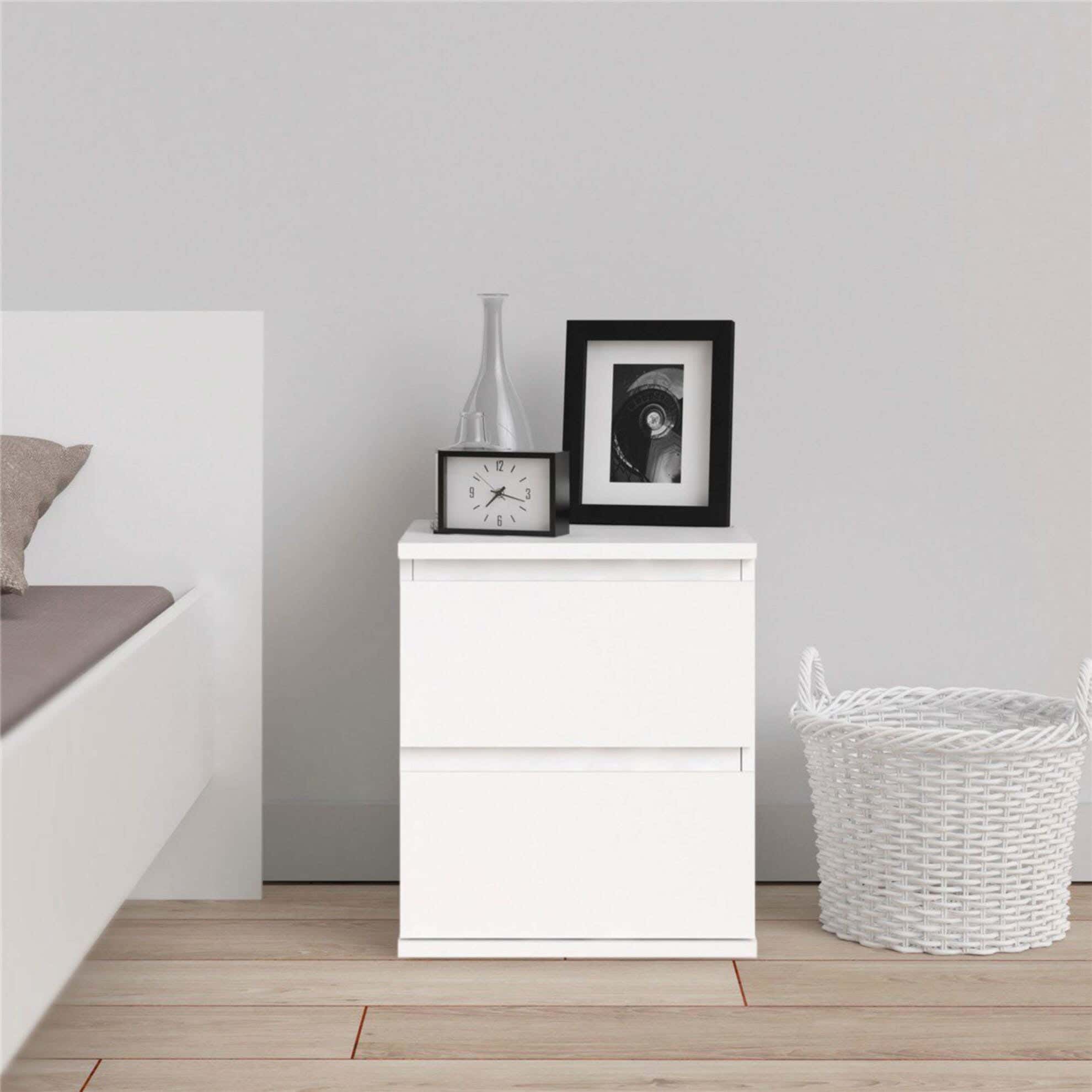 MDF Wood Modern Commode, 50x40x32 cm - White