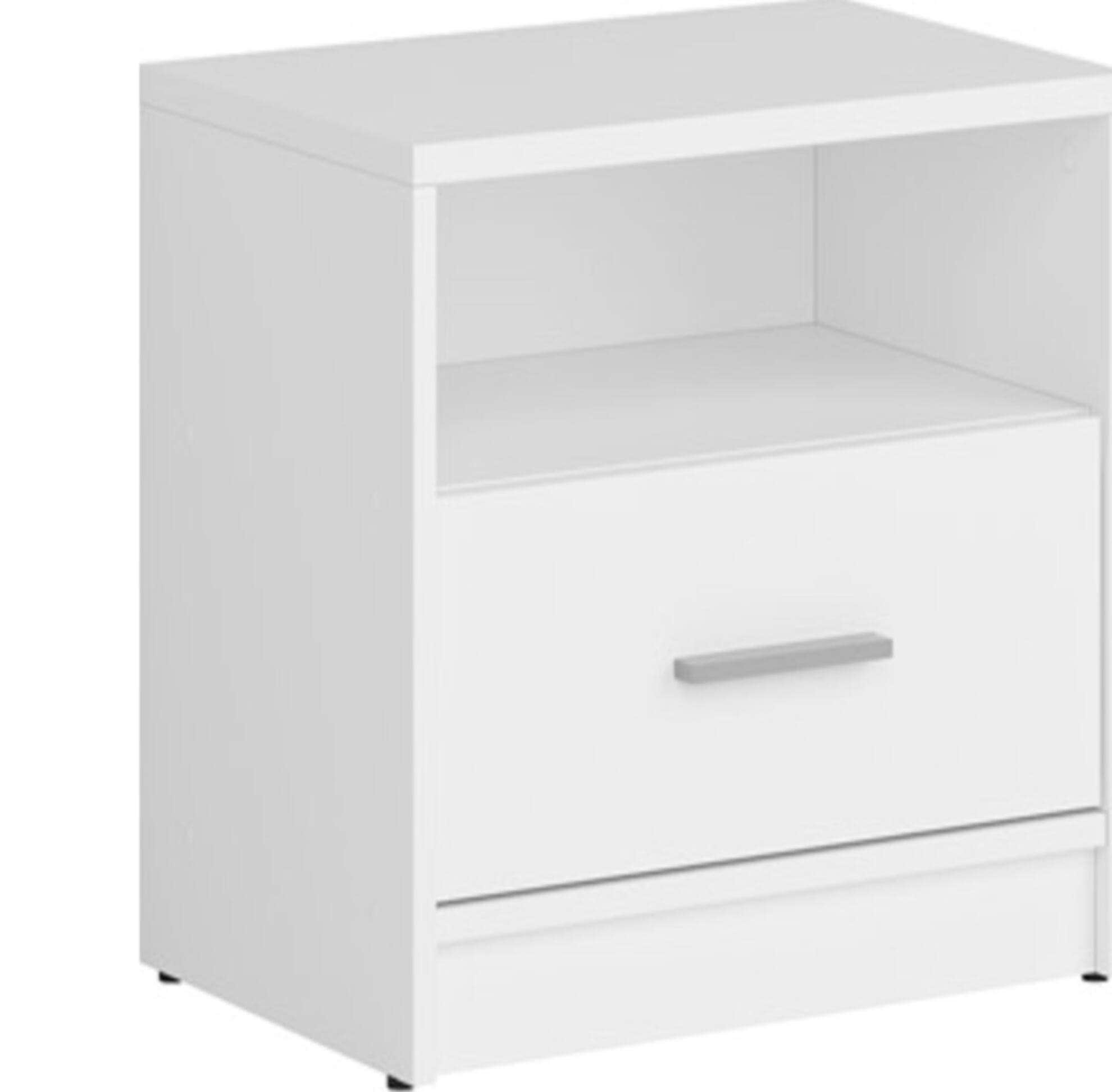 MDF Wood Modern Commode, 45x40x30 cm - White