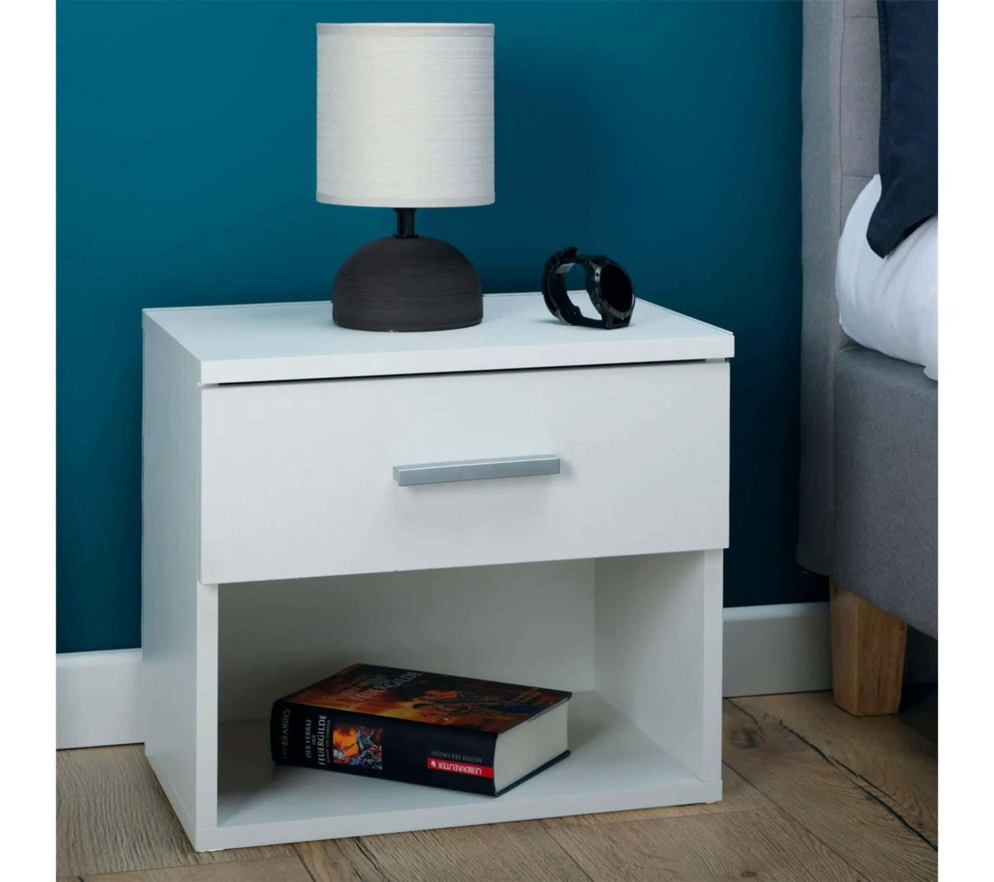 MDF Wood Modern Commode, 40x40x32 cm - White