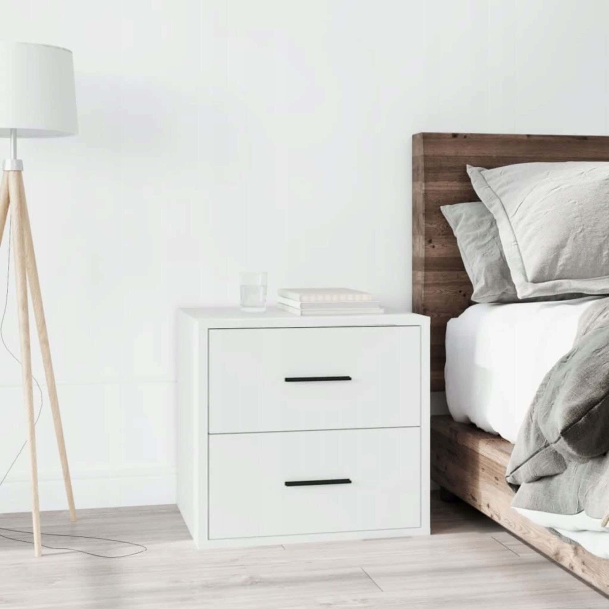 MDF Wood Modern Commode, 41x40x30 cm - White
