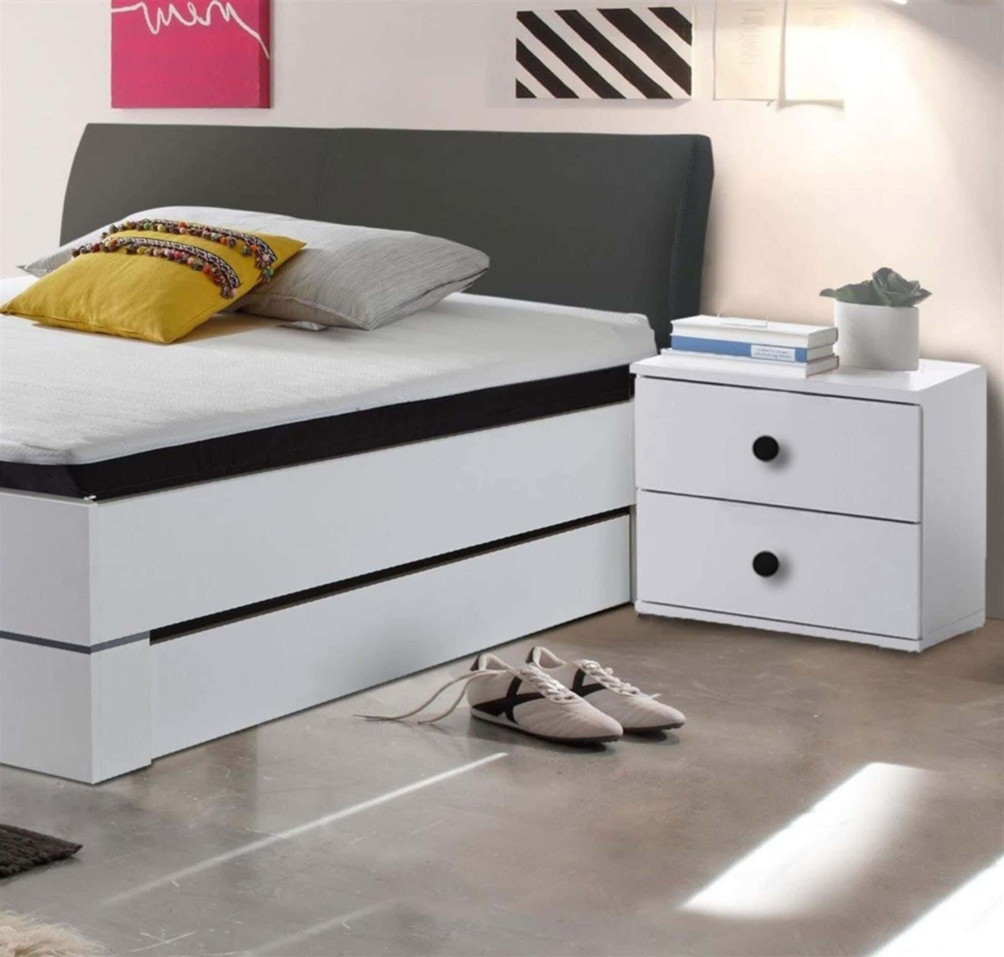 MDF Wood Modern Commode, 41x44x32 cm - White