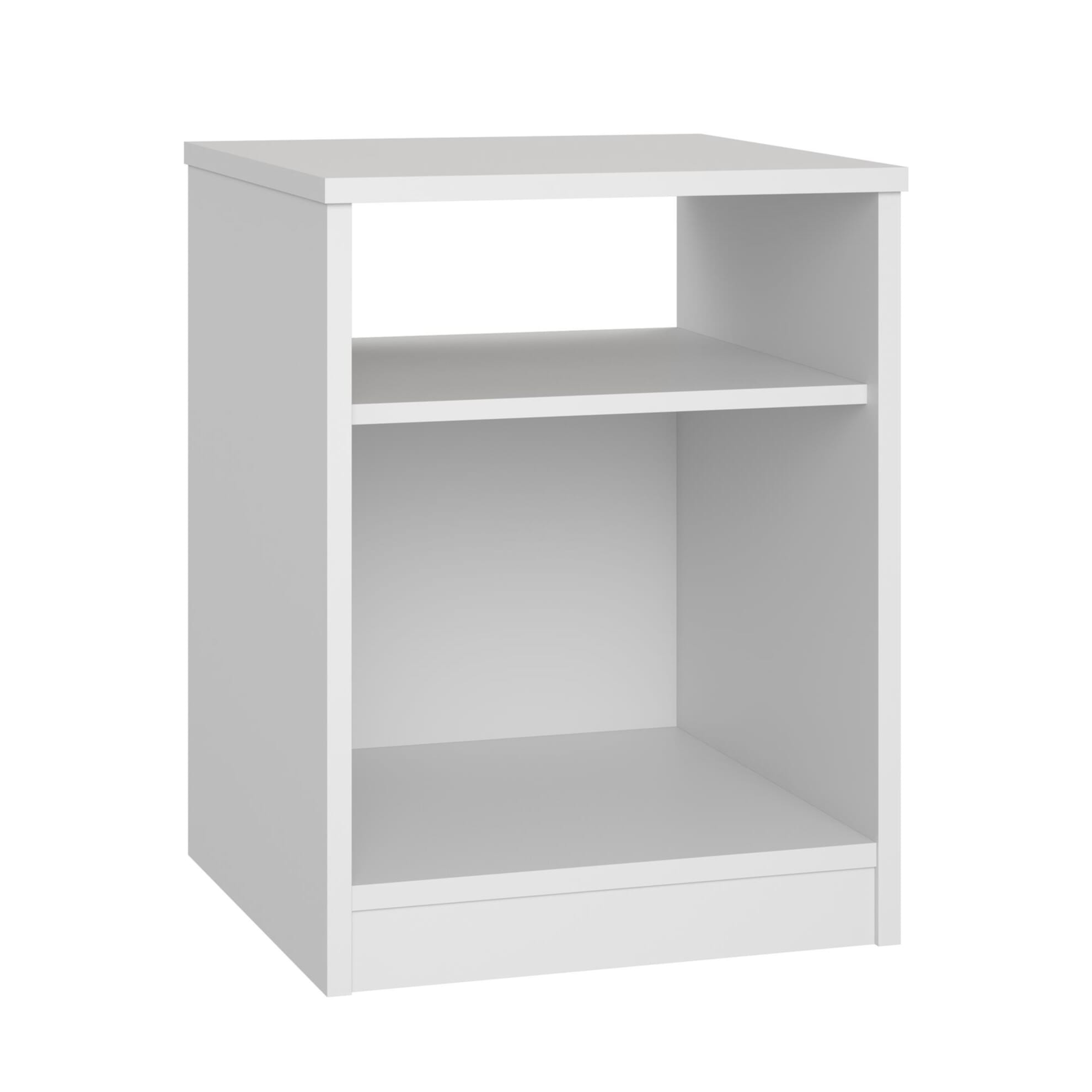 MDF Wood Modern Commode, 50x38x30 cm - White