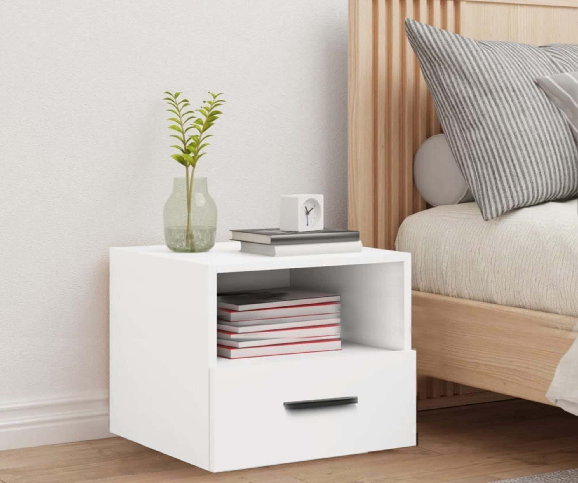 MDF Wood Modern Commode, 40x44x32 cm - White