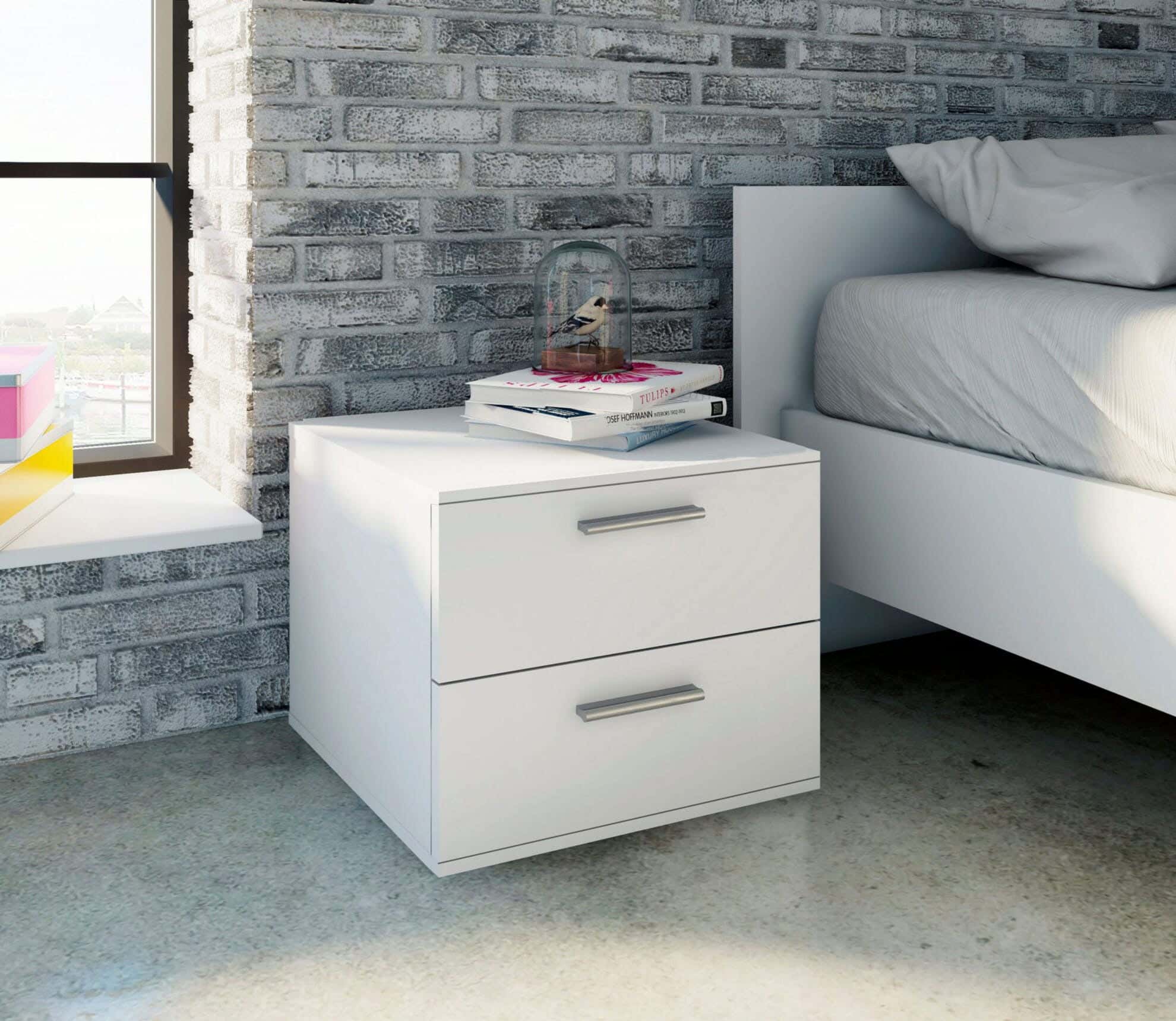 MDF Wood Modern Commode, 41x44x32 cm - White