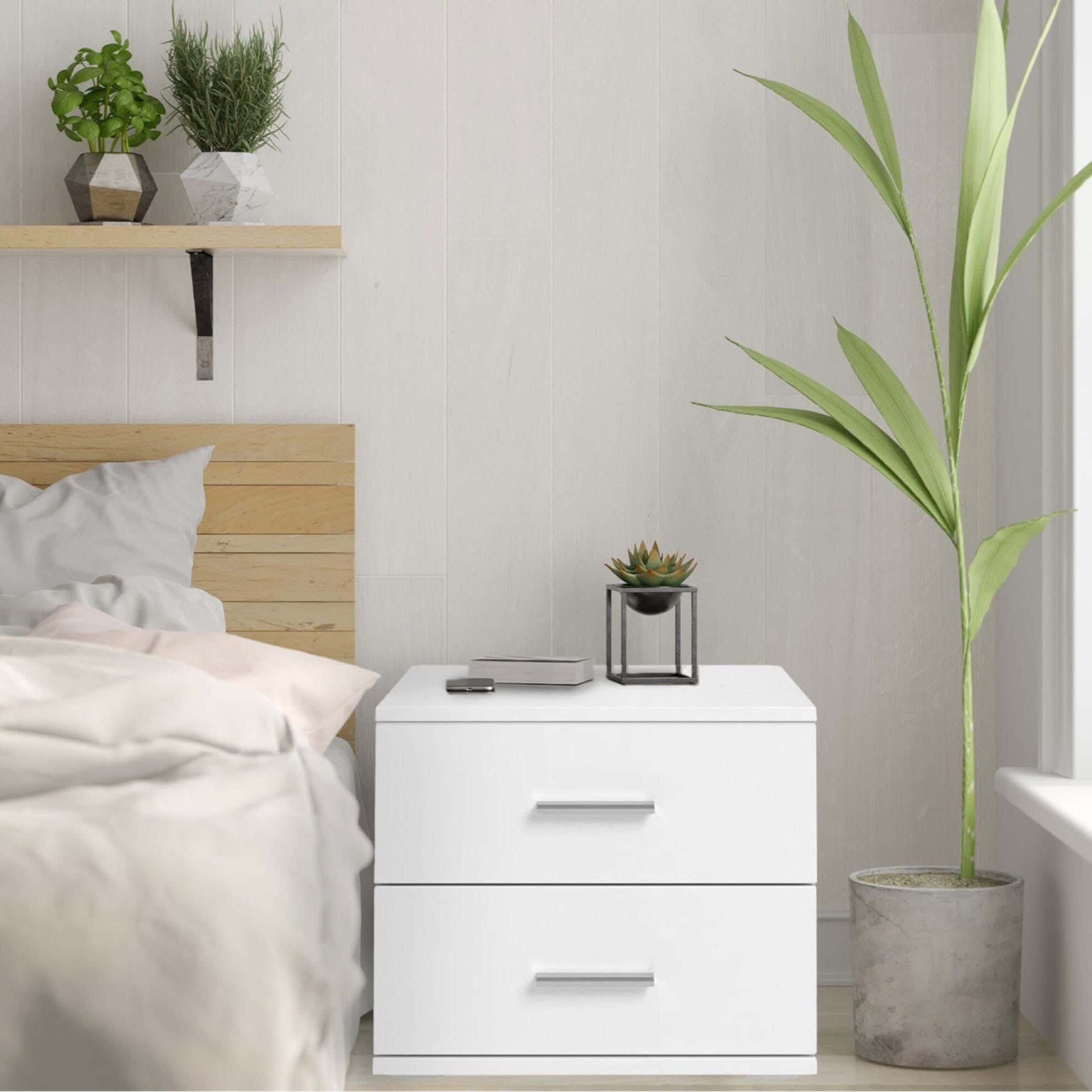MDF Wood Modern Commode, 41x44x32 cm - White