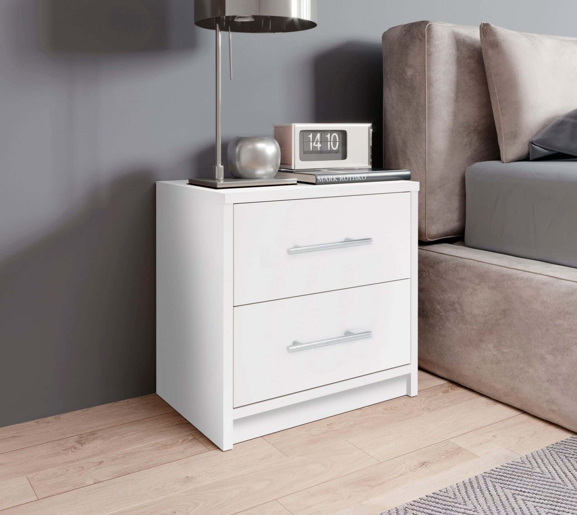 MDF Wood Modern Commode, 45x44x30 cm - White
