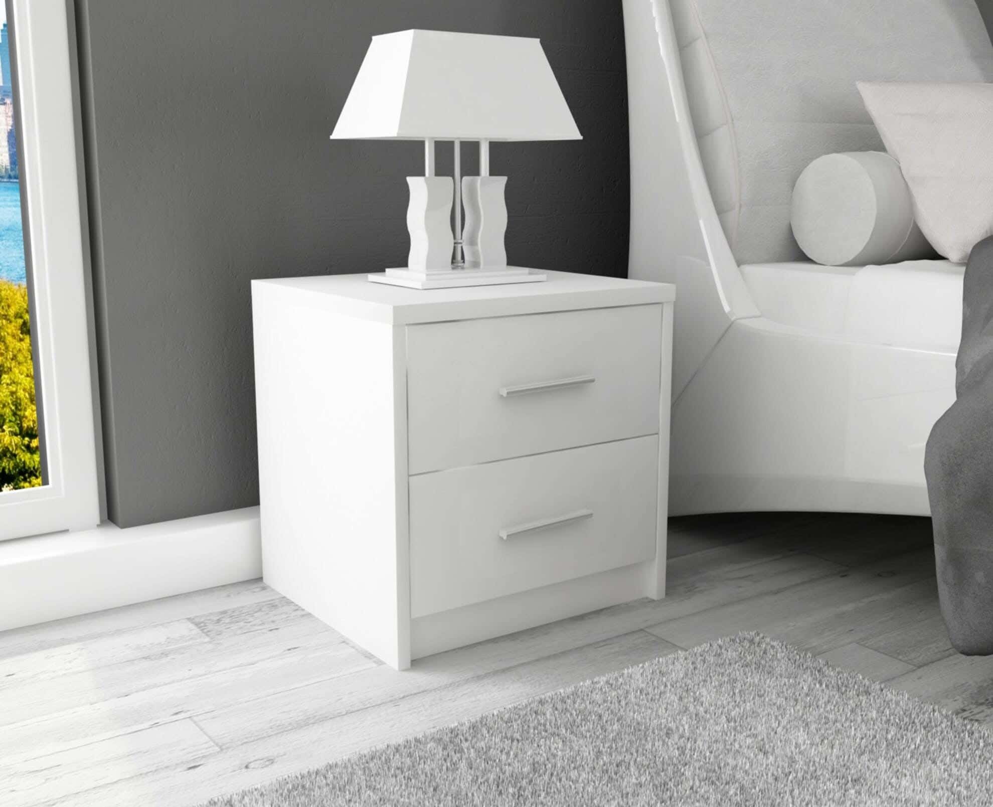 MDF Wood Modern Commode, 45x44x30 cm - White