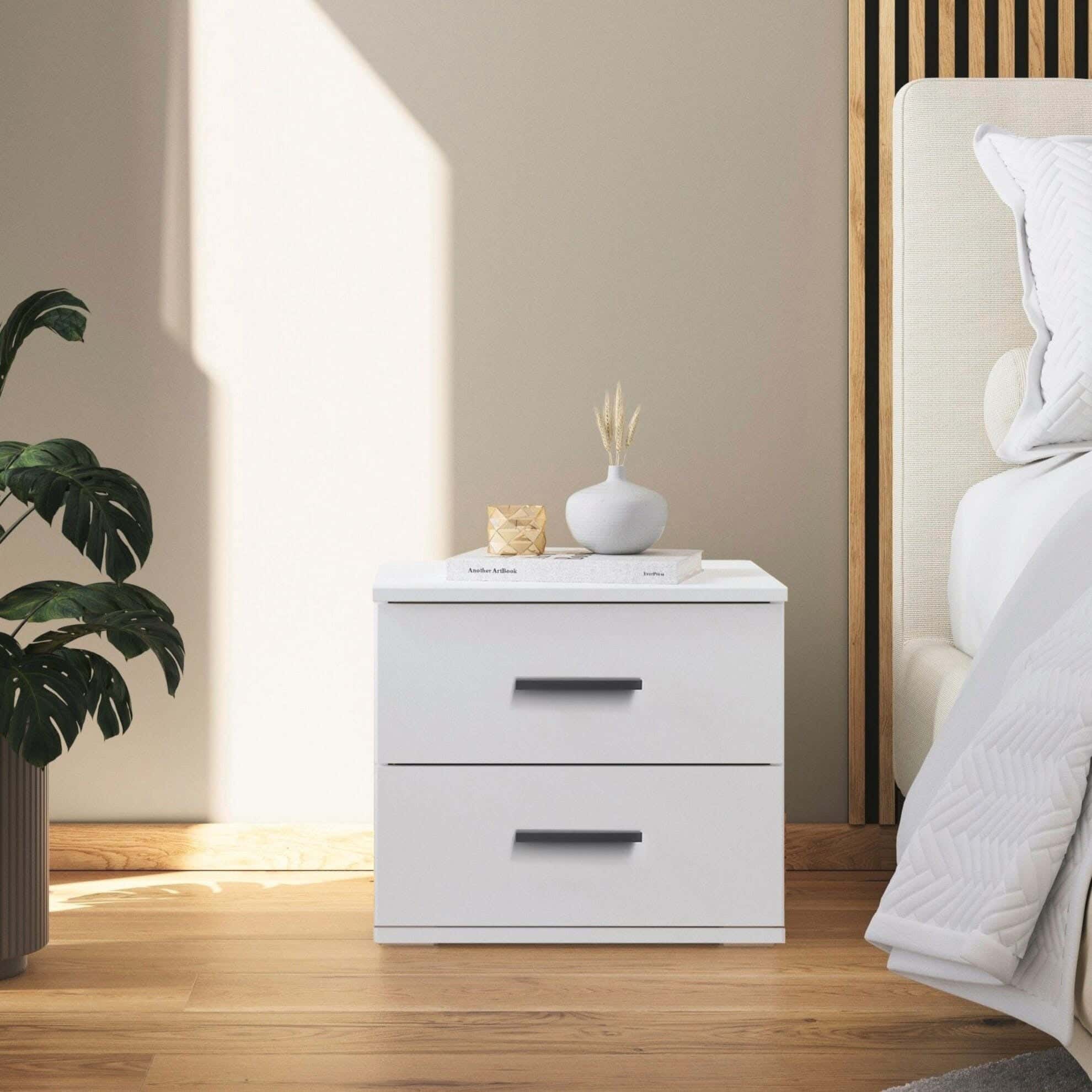 MDF Wood Modern Commode, 41x44x32 cm - White