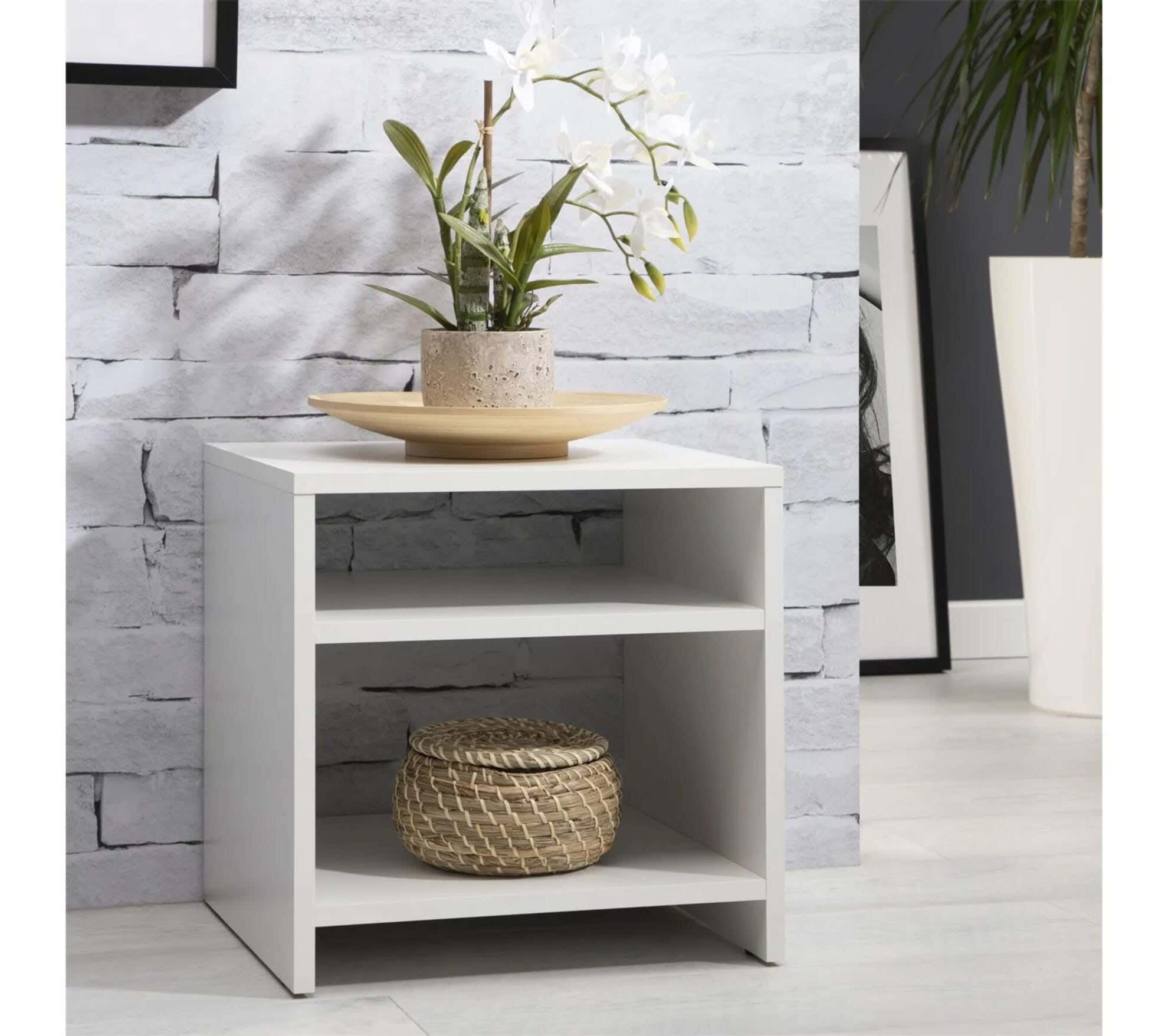 MDF Wood Modern Commode, 45x40x30 cm - White