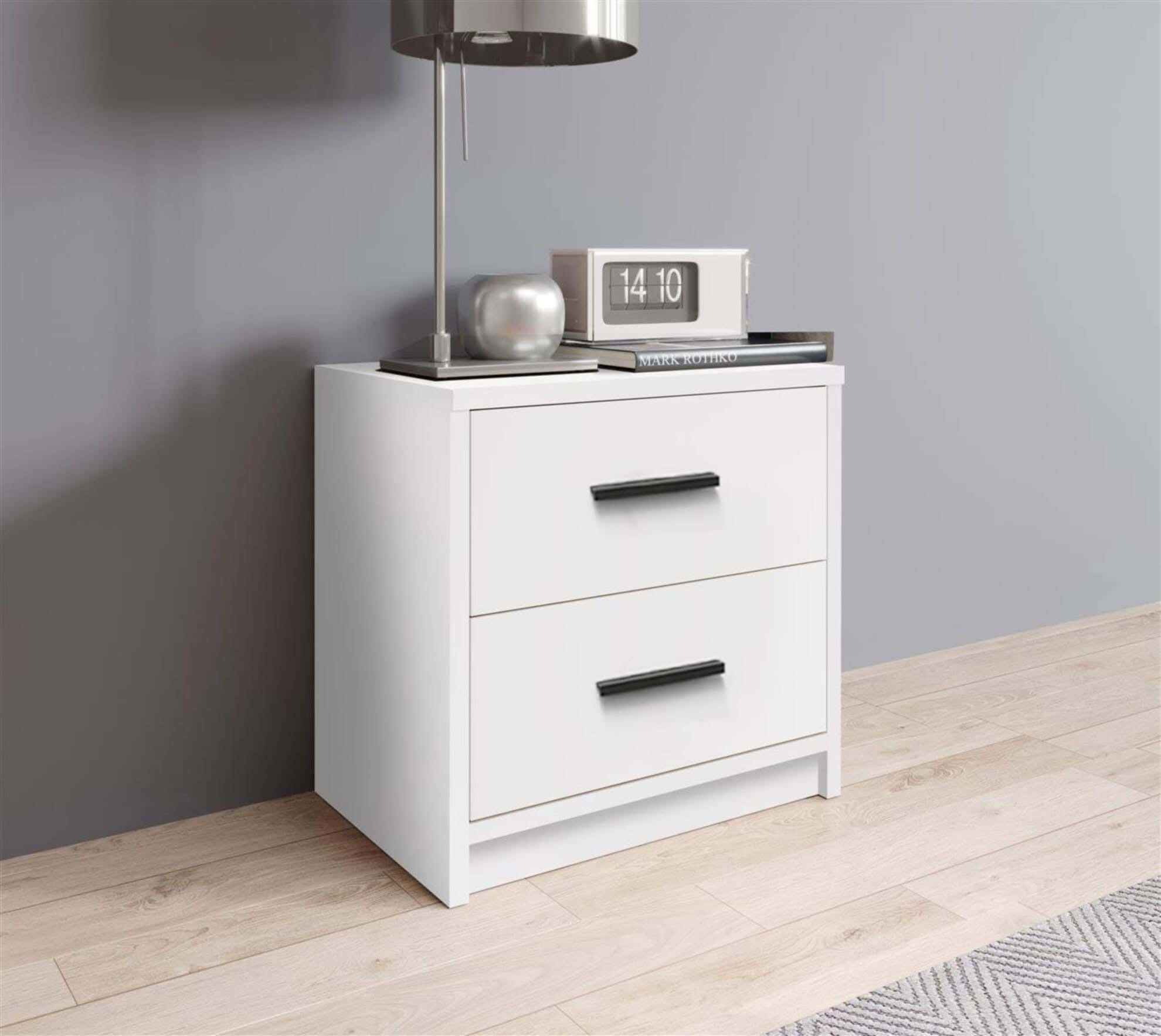 MDF Wood Modern Commode, 45x44x30 cm - White
