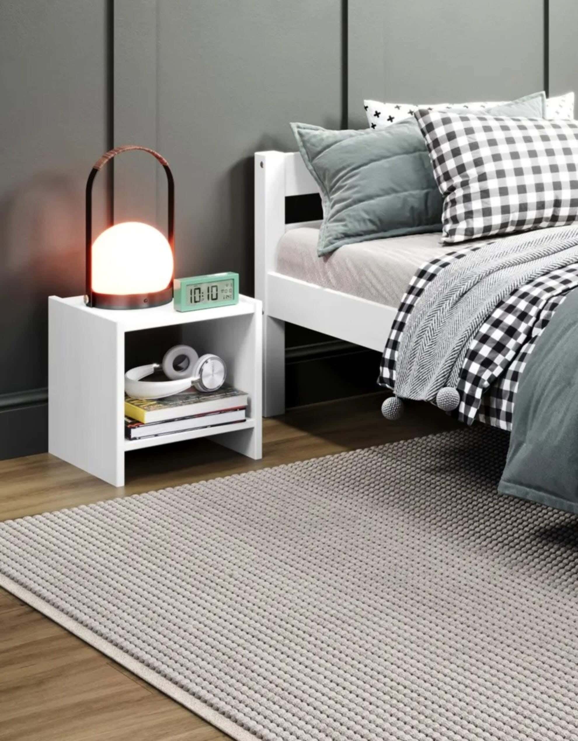 MDF Wood Modern Commode, 40x42x30 cm - White