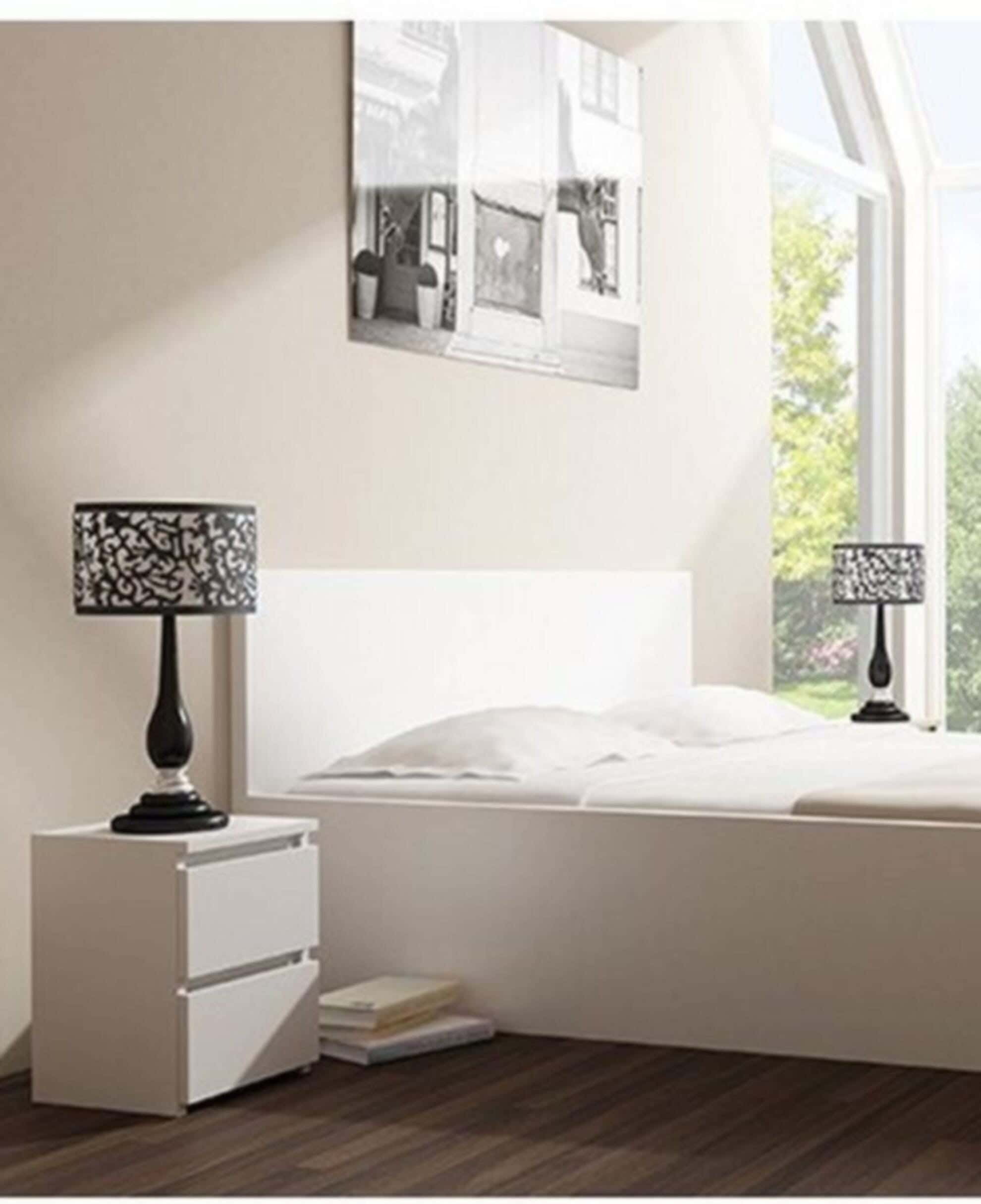 MDF Wood Modern Commode, 50x36x32 cm - White