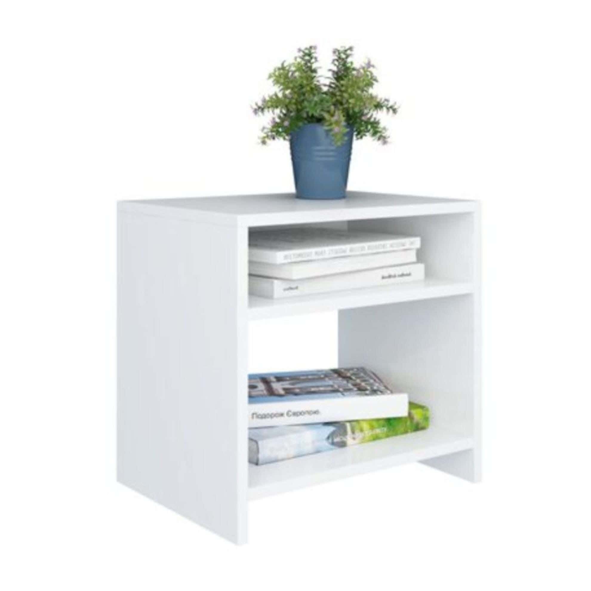 MDF Wood Modern Commode, 45x40x30 cm - White