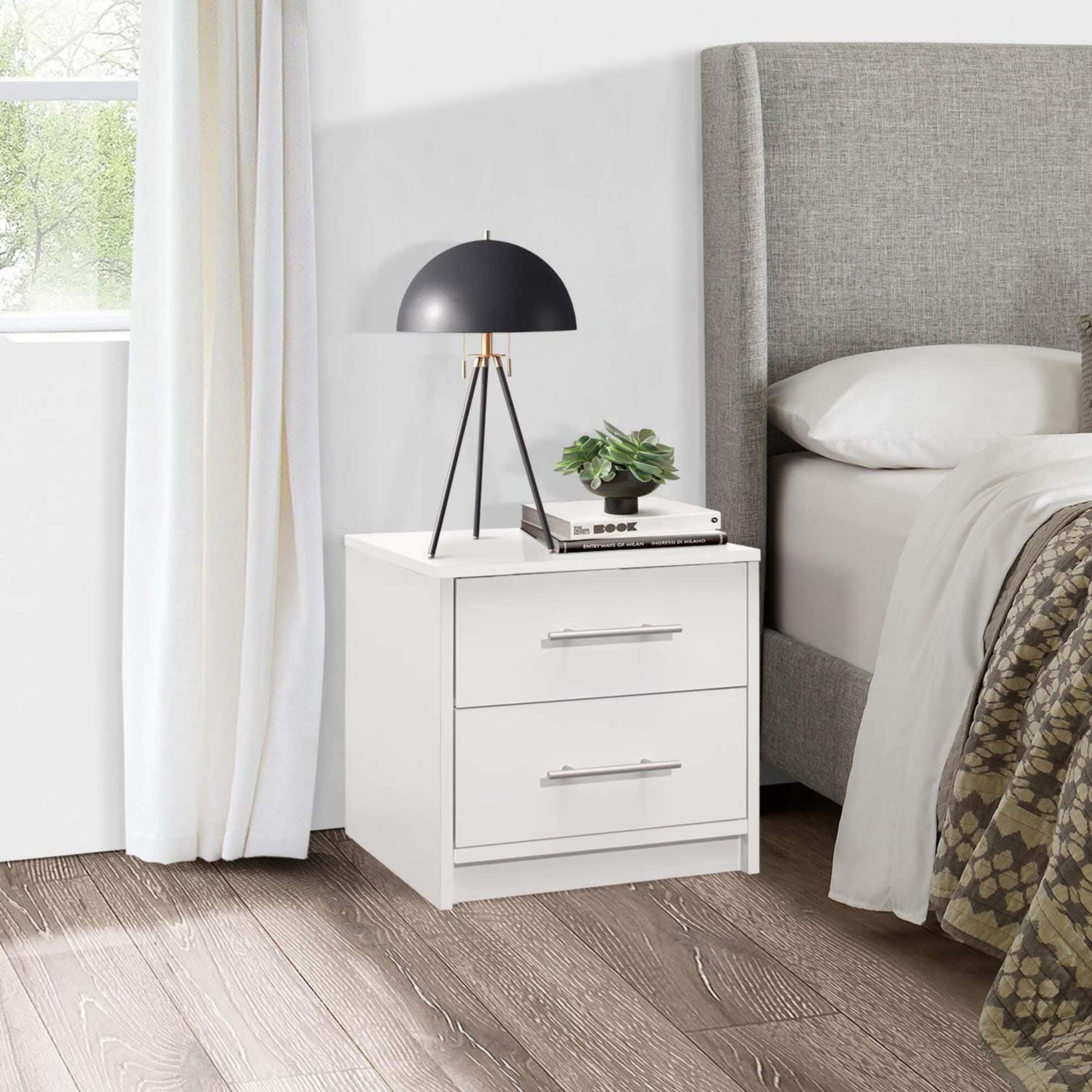 MDF Wood Modern Commode, 45x44x30 cm - White