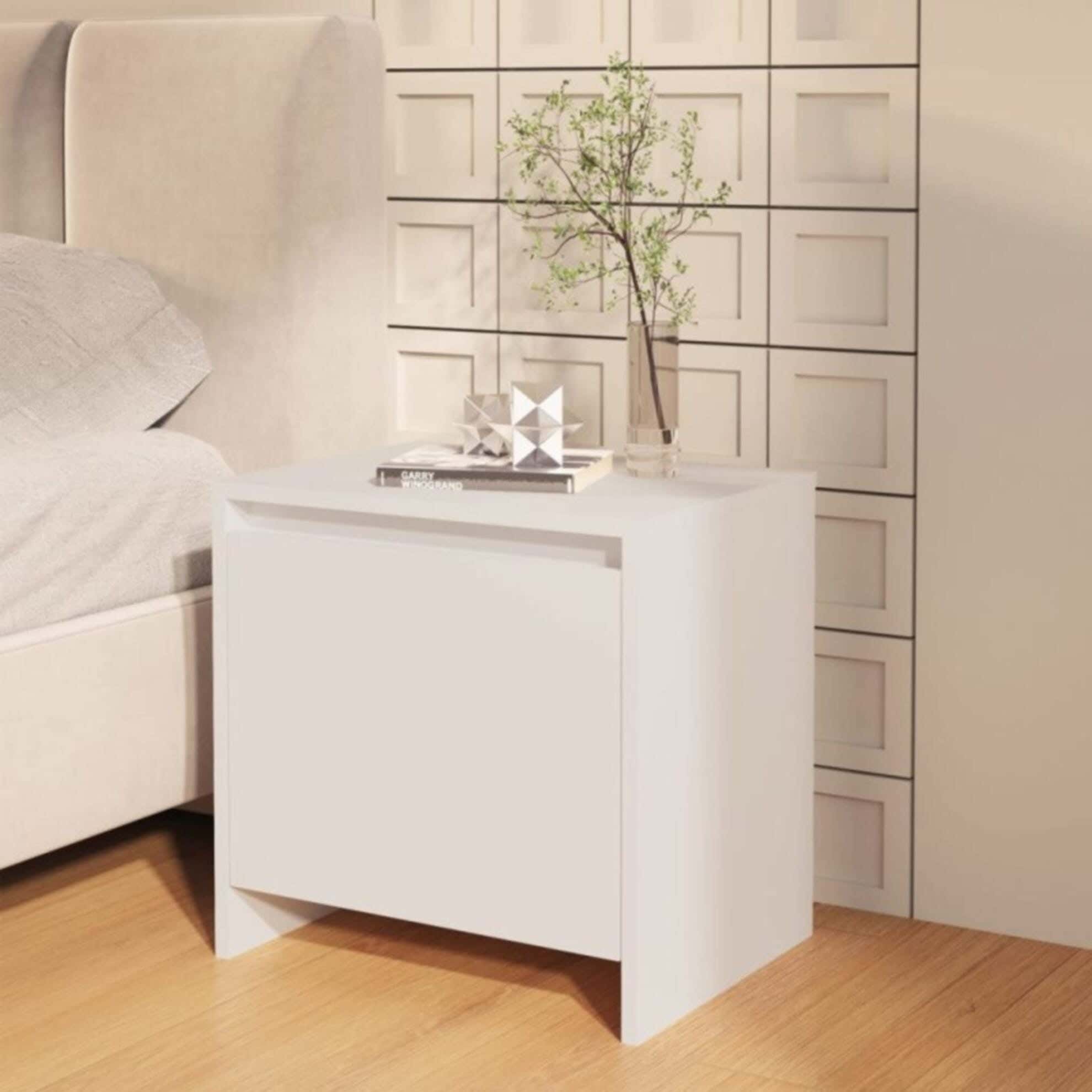 MDF Wood Modern Commode, 48x50x32 cm - White