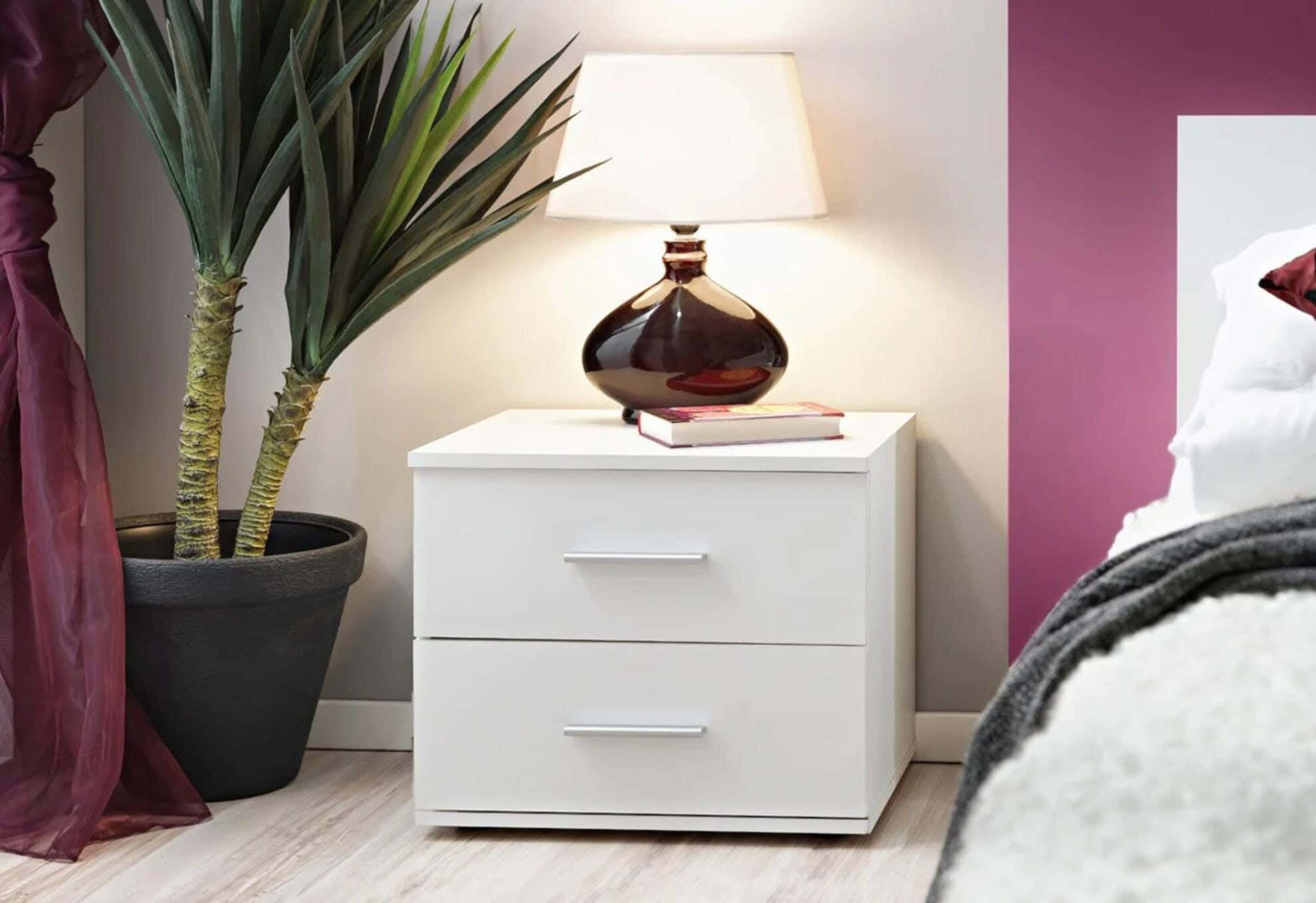 MDF Wood Modern Commode, 41x44x32 cm - White
