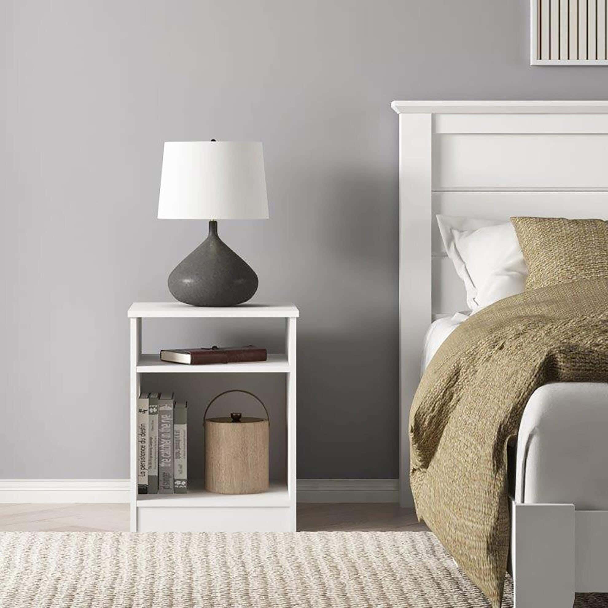 MDF Wood Modern Commode, 50x38x30 cm - White