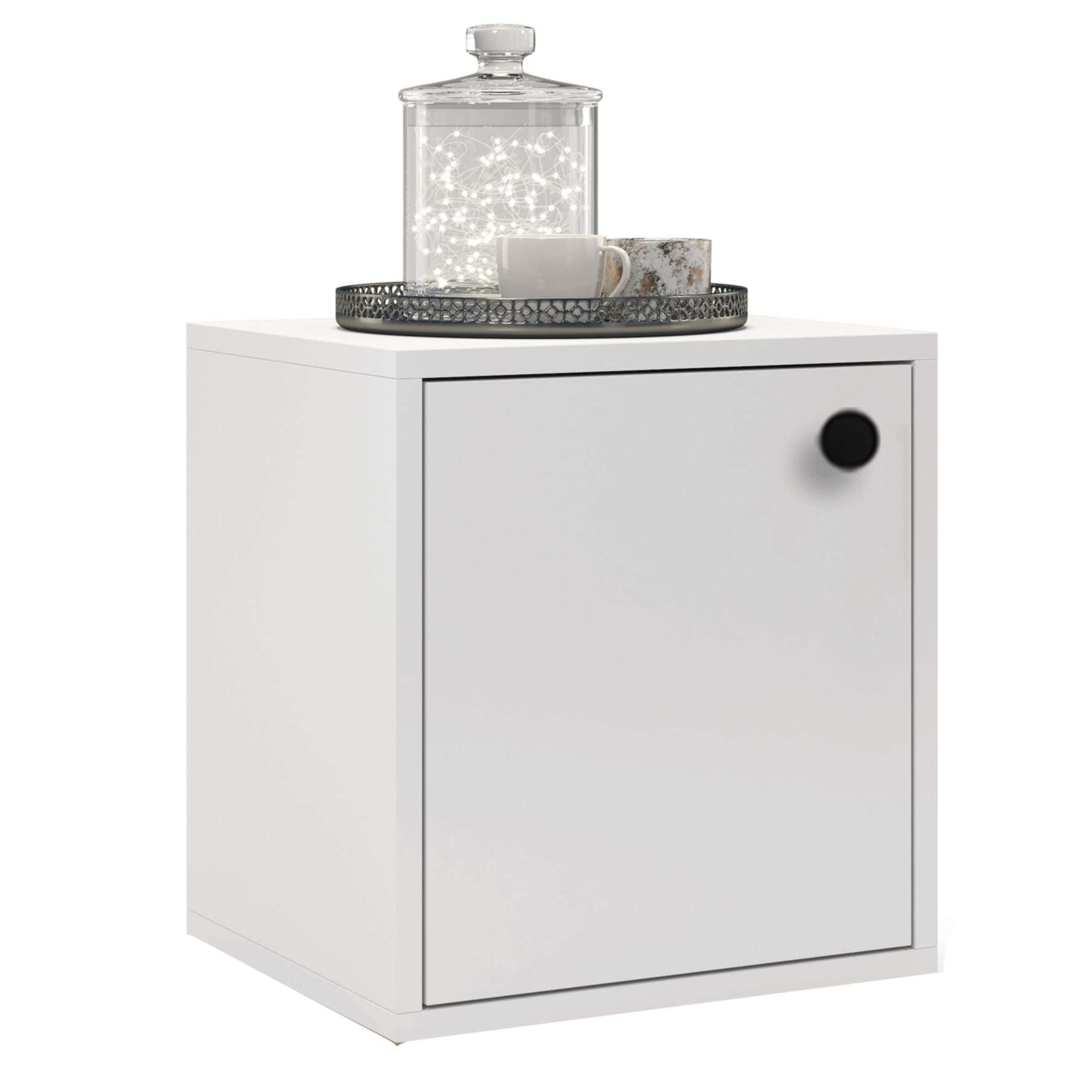 MDF Wood Modern Commode, 45x40x30 cm - White