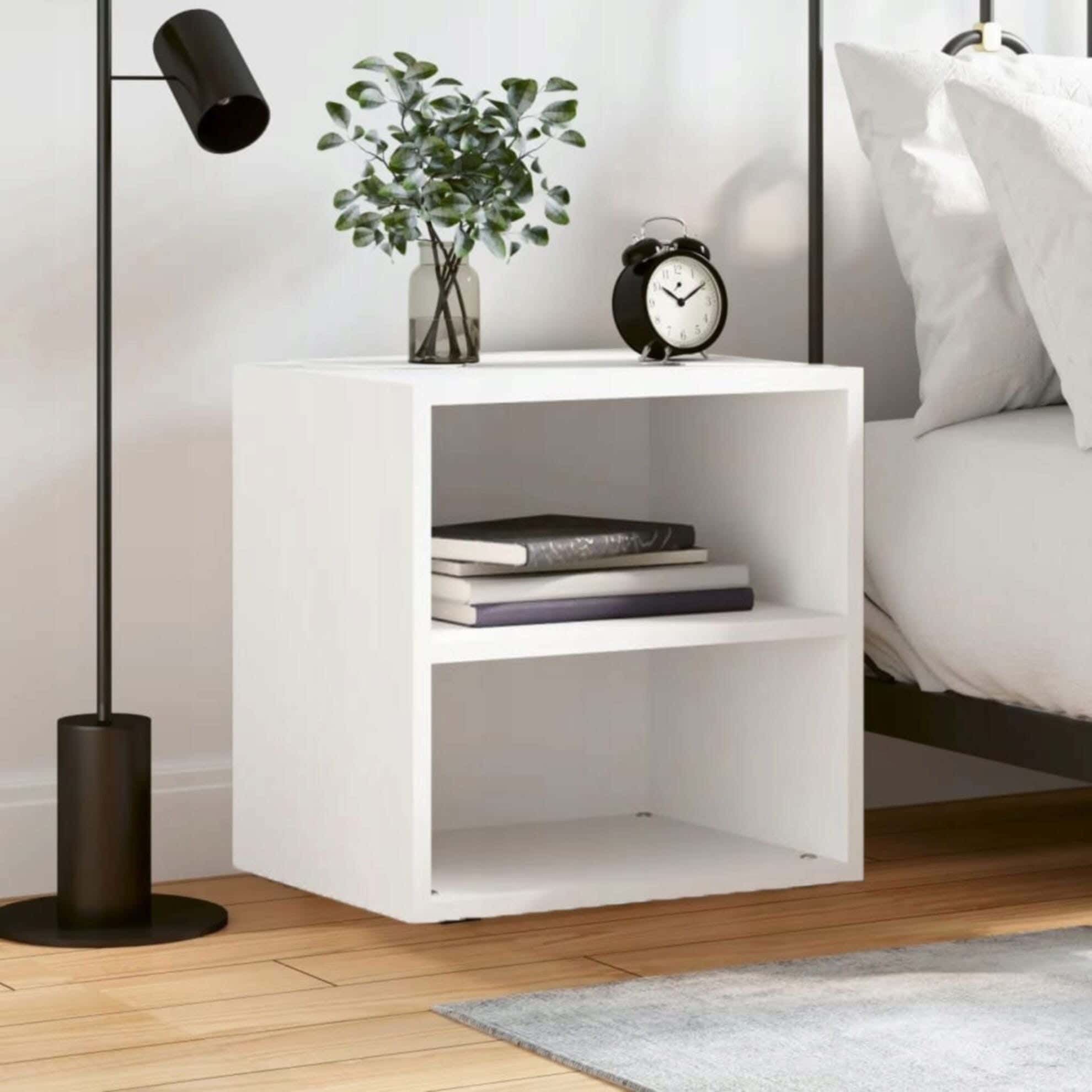 MDF Wood Modern Commode, 45x42x30 cm - White