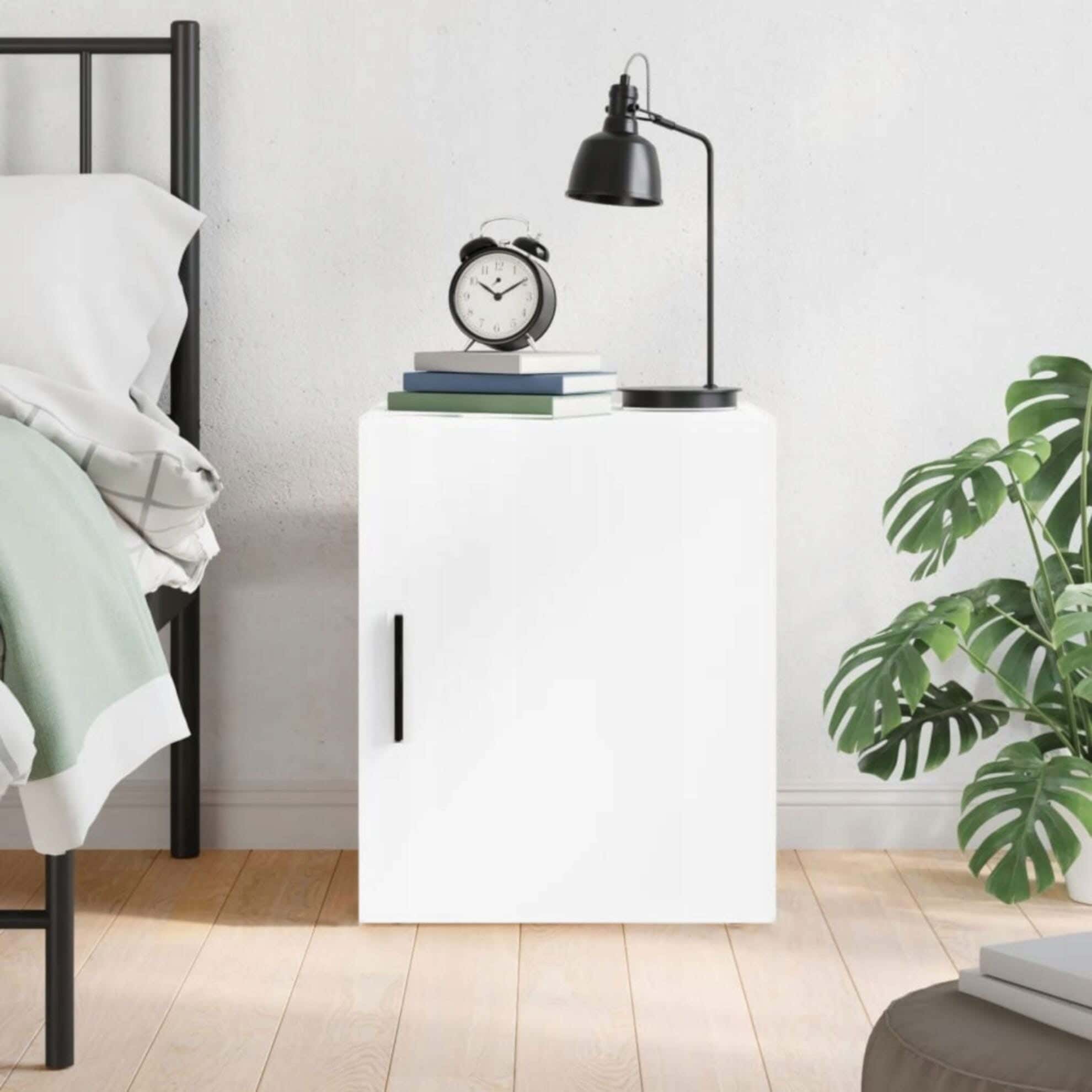 MDF Wood Modern Commode, 45x37x32 cm - White
