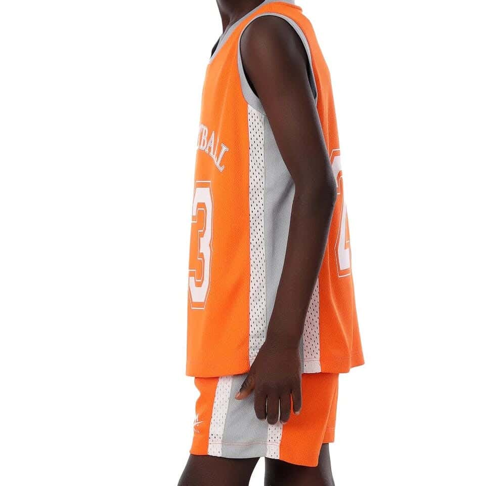 Dry Fit Sports Kit For Boys, 4-6 Years - Orange