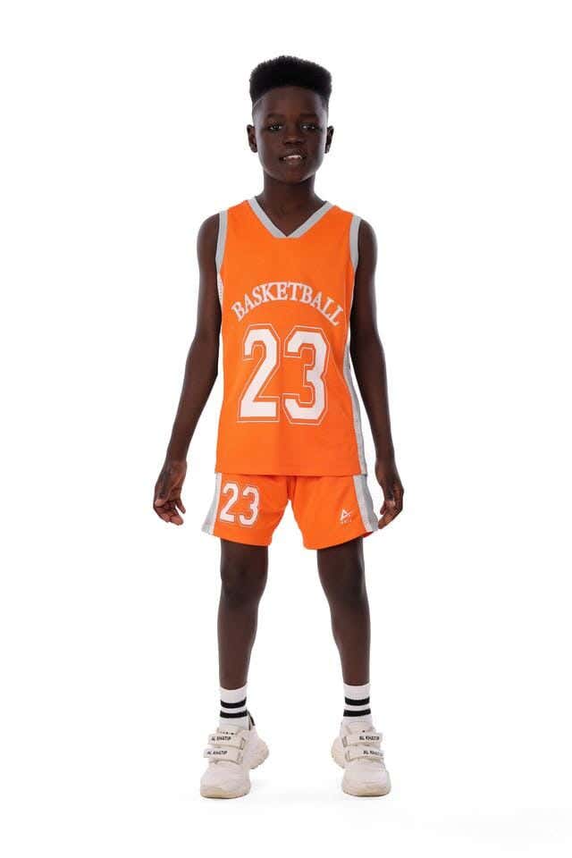 Anja Polyester Sports Set, For Boys - Orange
