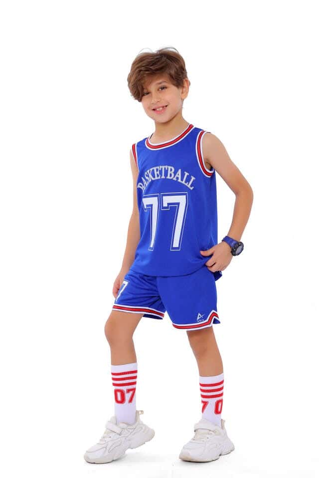 Anja Polyester Sports Set, For Boys - Blue