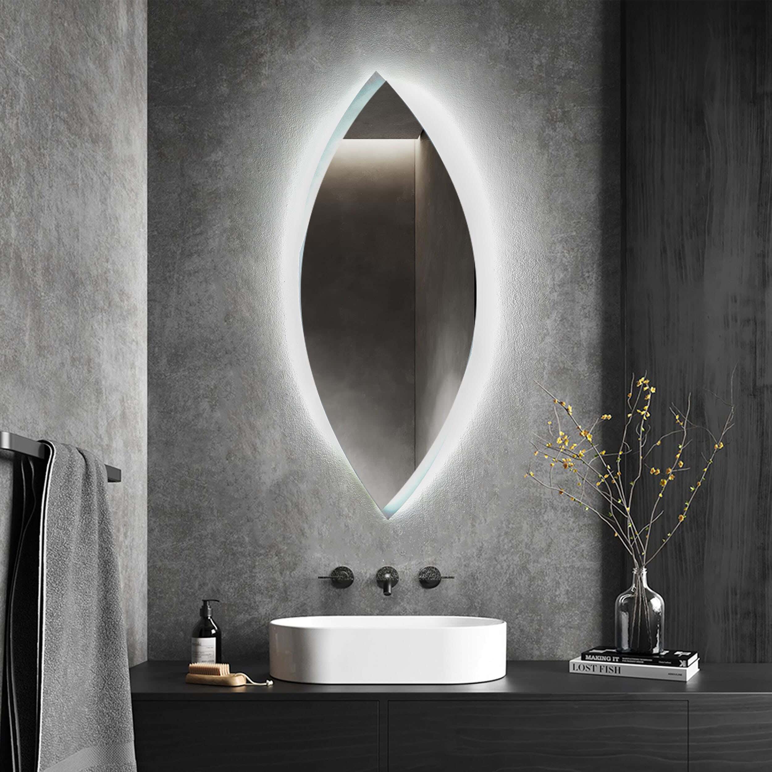 Pharma Eye LED Mirror, White Light, 100 X 40 Cm - Clear