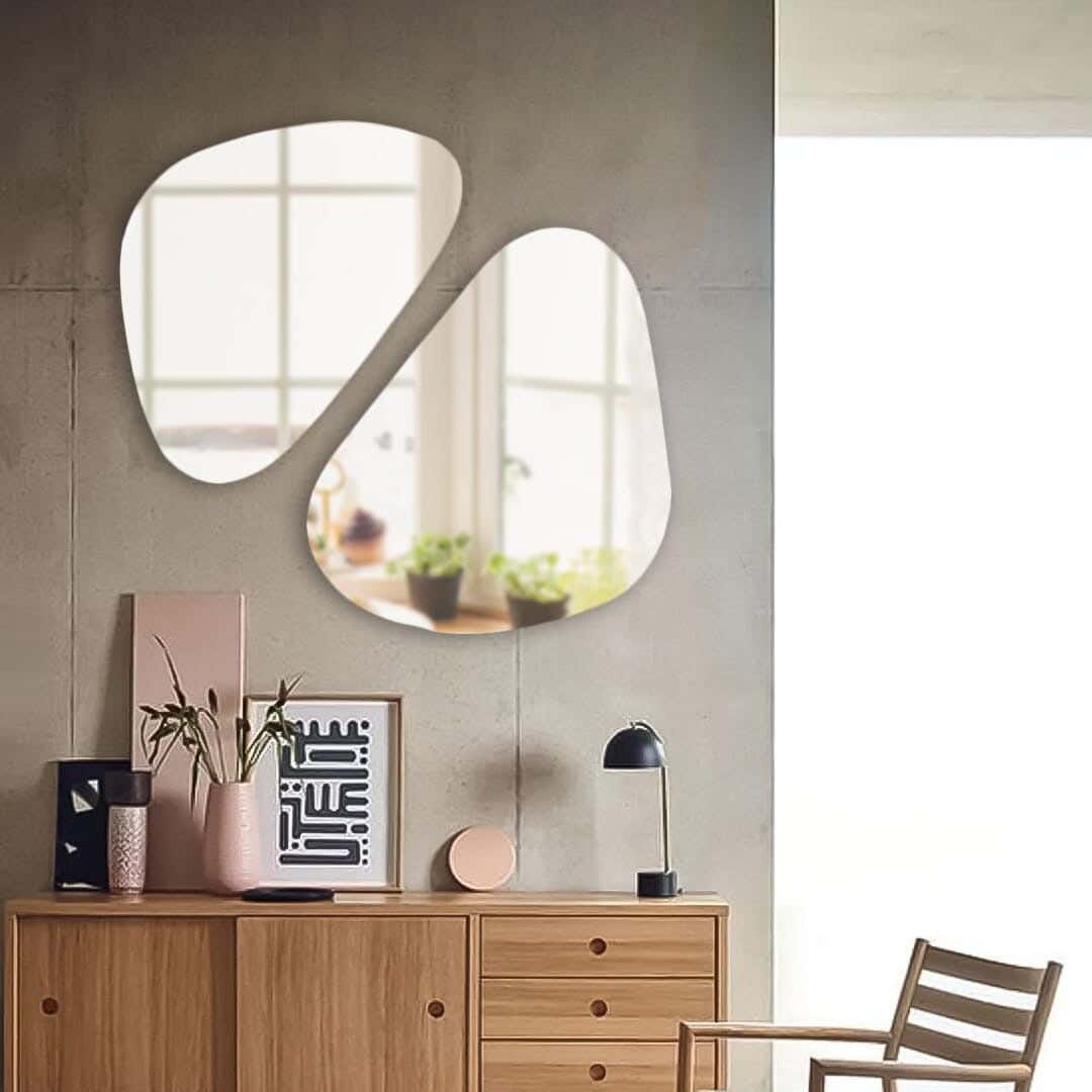 Pharma Wall Mirror Set, 2 Pieces - Clear